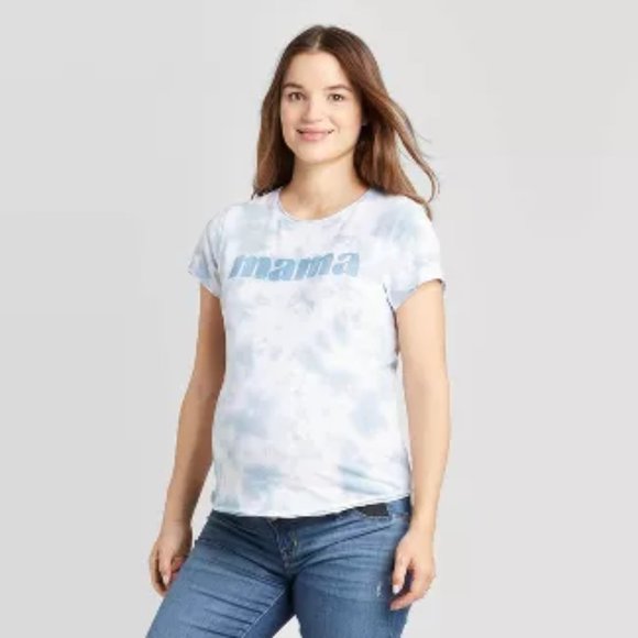 Isabel Maternity by Ingrid & Isabel Tops - Ingrid Isabel Maternity Tie Dye Mama Shirt